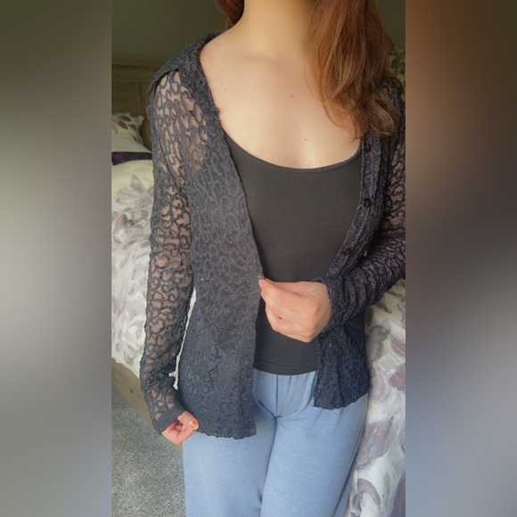 Black see through top - Picture 2 of 8